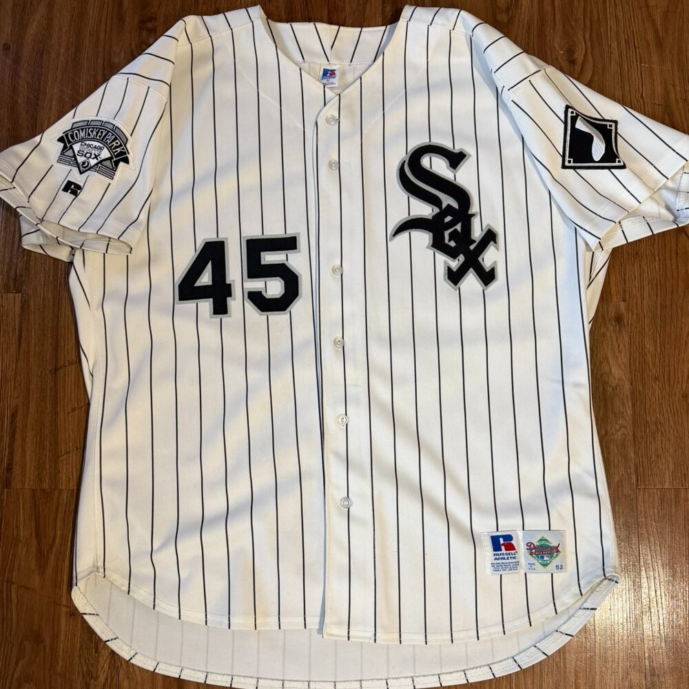 Michael Jordan Chicago White Sox Russell Athletic Authentic Jersey Size 52